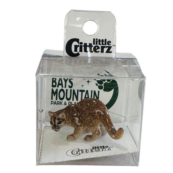 Little Critterz •”Cheyenne” Cougar Porcelain Figure  - New - 3/4” tall - Picture 1 of 6